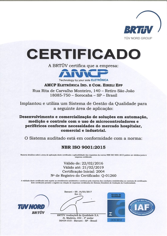 Certificado BRTUV
